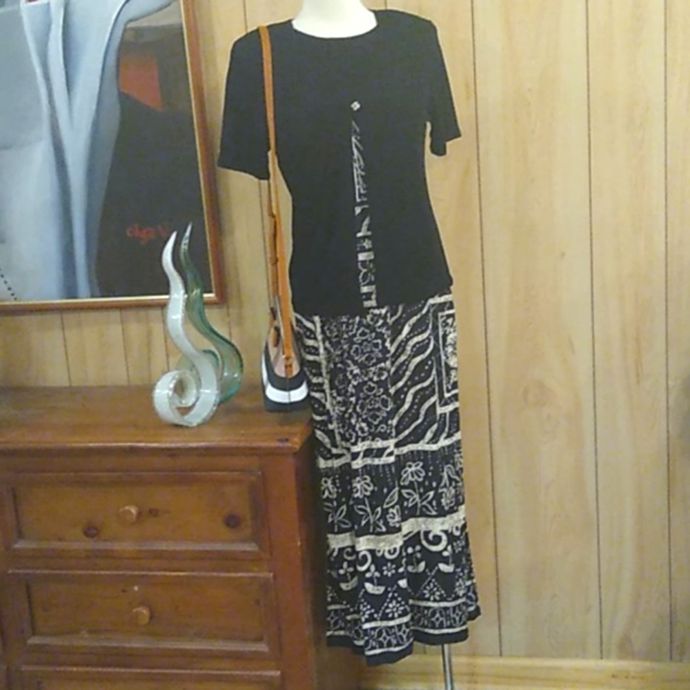 Maxi dress with cropped top